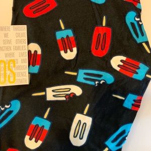 ❤️💙 New Black Bomb pop Lularoe Leggings OS ❤️💙